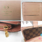ルイ ヴィトン LOUIS VUITTON ポルトフォイユ ジュリエット N60380 二つ折り 財布 ダミエ エベヌ ピンク ベージュ LV ロゴ コンパクト ウォレット 【中古】【送料無料】bs4220