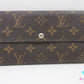 ルイ ヴィトン LOUIS VUITTON 二つ折り財布 長財布 M61734 モノグラム ポルトフォイユ サラ ブラウン 茶 LV ロゴ ロング ウォレット 【中古】【送料無料】 bs4221