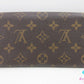 ルイ ヴィトン LOUIS VUITTON 二つ折り財布 長財布 M61734 モノグラム ポルトフォイユ サラ ブラウン 茶 LV ロゴ ロング ウォレット 【中古】【送料無料】 bs4221