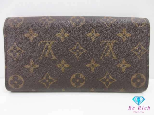ルイ ヴィトン LOUIS VUITTON 二つ折り財布 長財布 M61734 モノグラム ポルトフォイユ サラ ブラウン 茶 LV ロゴ ロング ウォレット 【中古】【送料無料】 bs4221