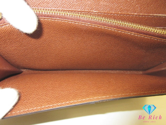 ルイ ヴィトン LOUIS VUITTON 二つ折り財布 長財布 M61734 モノグラム ポルトフォイユ サラ ブラウン 茶 LV ロゴ ロング ウォレット 【中古】【送料無料】 bs4221