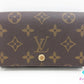 ルイ ヴィトン LOUIS VUITTON 二つ折り財布 モノグラム ポルト モネ ビエ トレゾール M61730 ブラウン 茶 L字ファスナー 小銭入れ LV ロゴ 中財布 ミディアム ウォレット 【中古】【送料無料】 bs4225