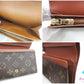 ルイ ヴィトン LOUIS VUITTON 二つ折り財布 モノグラム ポルト モネ ビエ トレゾール M61730 ブラウン 茶 L字ファスナー 小銭入れ LV ロゴ 中財布 ミディアム ウォレット 【中古】【送料無料】 bs4225
