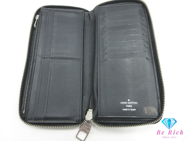 ルイ ヴィトン LOUIS VUITTON ラウンド ファスナー 長財布 ダミエ グラフィット ジッピー ウォレット ヴェルティカル N63095 ロゴ 二つ折り財布 【中古】【送料無料】 bs4229
