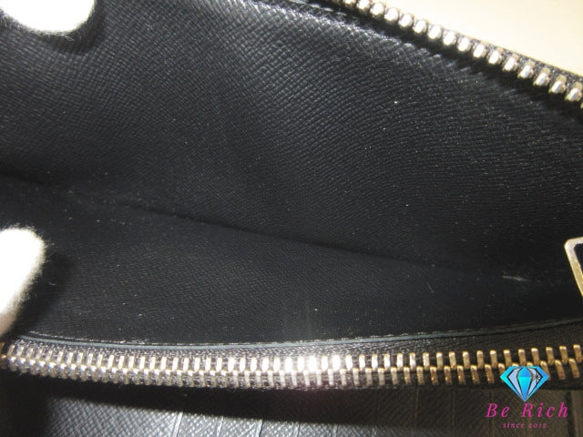 ルイ ヴィトン LOUIS VUITTON ラウンド ファスナー 長財布 ダミエ グラフィット ジッピー ウォレット ヴェルティカル N63095 ロゴ 二つ折り財布 【中古】【送料無料】 bs4229