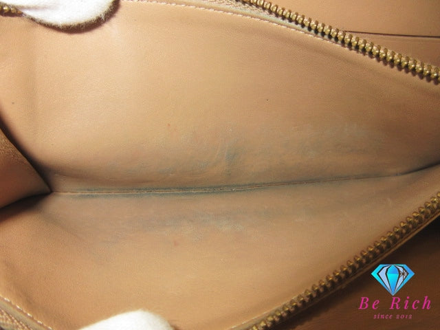 ルイ ヴィトン LOUIS VUITTON 長財布 モノグラム ヴェルニ M91380 ポシェット ポルト モネ クレディ ノワゼット ベージュ パテント レザー ロング ウォレット 【中古】【送料無料】 bs4231