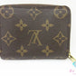 ルイ ヴィトン LOUIS VUITTON モノグラム ジッピー コイン パース M60067 茶 ブラウン PVC レザー 小銭入れ カード ケース コンパクト ウォレット 【中古】【送料無料】 bs4240