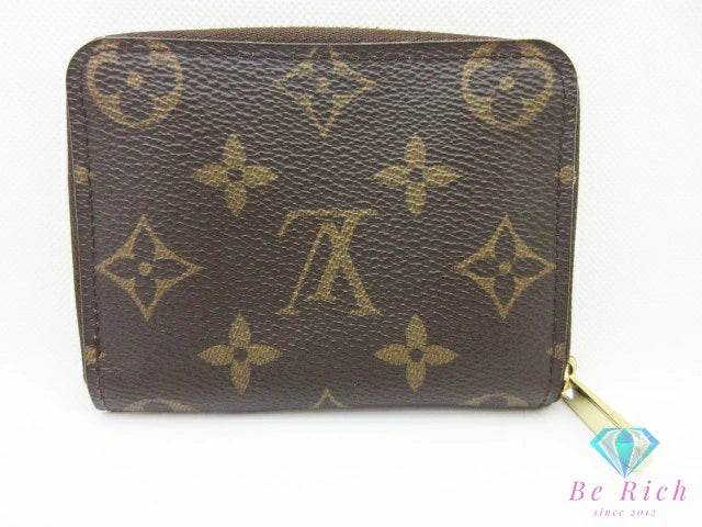 ルイ ヴィトン LOUIS VUITTON モノグラム ジッピー コイン パース M60067 茶 ブラウン PVC レザー 小銭入れ カード ケース コンパクト ウォレット 【中古】【送料無料】 bs4240