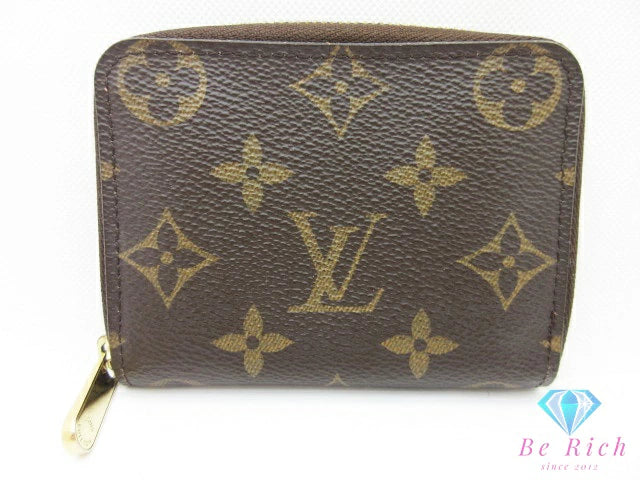 ルイ ヴィトン LOUIS VUITTON モノグラム ジッピー コイン パース M60067 茶 ブラウン PVC レザー 小銭入れ カード ケース コンパクト ウォレット 【中古】【送料無料】 bs4240