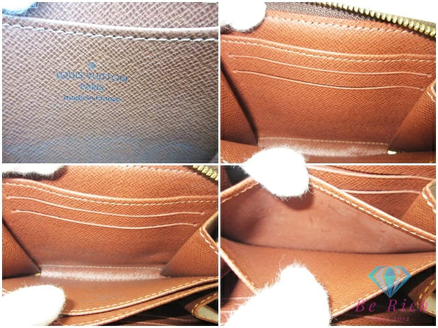 ルイ ヴィトン LOUIS VUITTON モノグラム ジッピー コイン パース M60067 茶 ブラウン PVC レザー 小銭入れ カード ケース コンパクト ウォレット 【中古】【送料無料】 bs4240