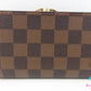 ルイ ヴィトン LOUIS VUITTON がま口 二つ折り財布 ダミエ ポルト モネ ビエ ヴィエノワ N61664 エベヌ ブラウン 茶 LV ロゴ 中財布 ミディアム コンパクト ウォレット  【中古】【送料無料】 bs4248