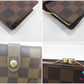 ルイ ヴィトン LOUIS VUITTON がま口 二つ折り財布 ダミエ ポルト モネ ビエ ヴィエノワ N61664 エベヌ ブラウン 茶 LV ロゴ 中財布 ミディアム コンパクト ウォレット  【中古】【送料無料】 bs4248