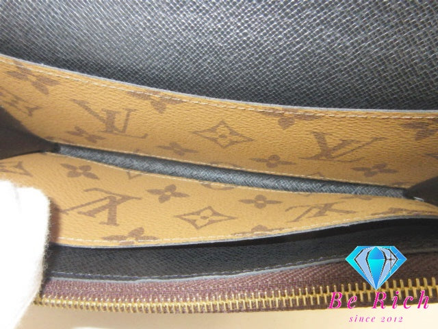 ルイ ヴィトン LOUIS VUITTON 二つ折り 長財布 モノグラム リバース ポルトフォイユ エミリー M82157 LV ロゴ ロング ウォレット 【中古】【送料無料】bs4250