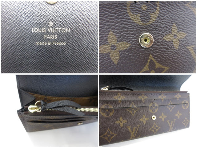 ルイ ヴィトン LOUIS VUITTON 二つ折り 長財布 モノグラム リバース ポルトフォイユ エミリー M82157 LV ロゴ ロング ウォレット 【中古】【送料無料】bs4250