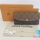ルイ ヴィトン LOUIS VUITTON 二つ折り 長財布 モノグラム リバース ポルトフォイユ エミリー M82157 LV ロゴ ロング ウォレット 【中古】【送料無料】bs4250