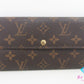 ルイ ヴィトン LOUIS VUITTON 二つ折り財布 長財布 モノグラム ポシェット ポルト モネ クレディ M61726 LV ロゴ ロング ウォレット 【中古】【送料無料】bs4253