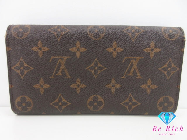 ルイ ヴィトン LOUIS VUITTON 二つ折り財布 長財布 モノグラム ポシェット ポルト モネ クレディ M61726 LV ロゴ ロング ウォレット 【中古】【送料無料】bs4253