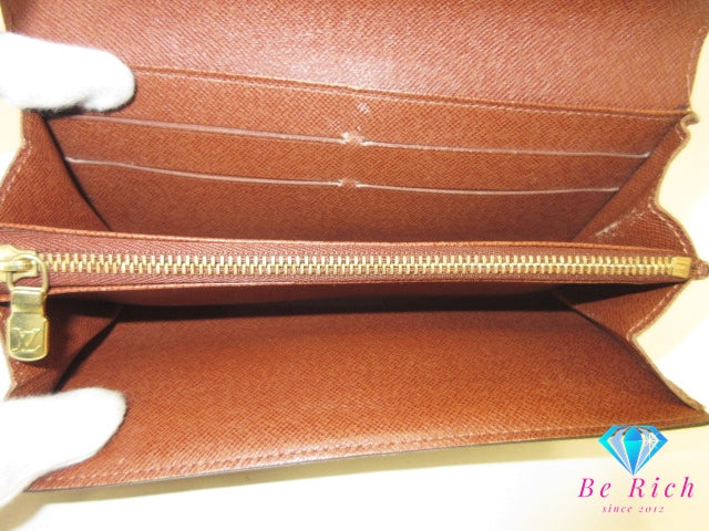 ルイ ヴィトン LOUIS VUITTON 二つ折り財布 長財布 モノグラム ポシェット ポルト モネ クレディ M61726 LV ロゴ ロング ウォレット 【中古】【送料無料】bs4253