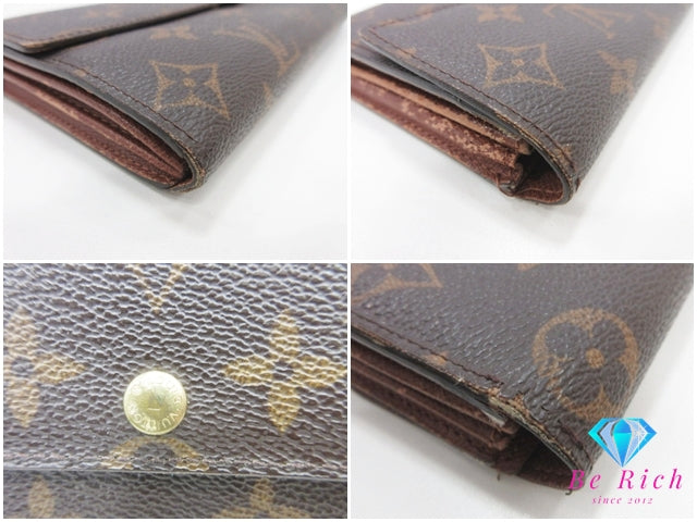 ルイ ヴィトン LOUIS VUITTON 二つ折り財布 長財布 モノグラム ポシェット ポルト モネ クレディ M61726 LV ロゴ ロング ウォレット 【中古】【送料無料】bs4253