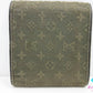 ルイ ヴィトン LOUIS VUITTON 三つ折り財布 モノグラム ミニ ポルト ビエ カルト クレディ モネ M92440 TST カーキ グリーン 緑 キャンバス レザー コンパクト ウォレット 【中古】【送料無料】 bs4254