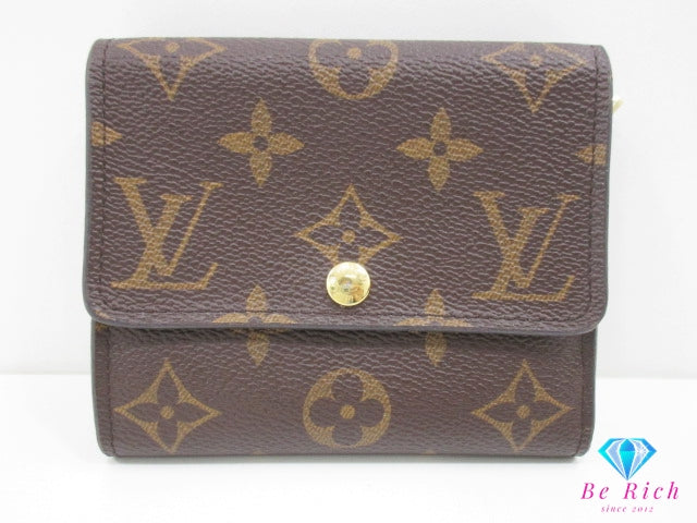 ルイ ヴィトン LOUIS VUITTON 二つ折り財布 モノグラム ポルト フォイユ アナイス M60402 ブラウン 茶 PVC レザー LV ロゴ コンパクト ウォレット 【中古】【送料無料】bs4255