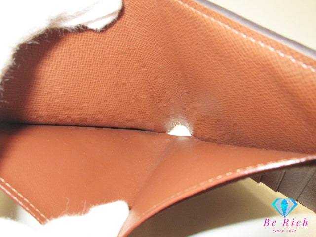 ルイ ヴィトン LOUIS VUITTON 二つ折り財布 モノグラム ポルト フォイユ アナイス M60402 ブラウン 茶 PVC レザー LV ロゴ コンパクト ウォレット 【中古】【送料無料】bs4255
