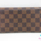 ルイ ヴィトン LOUIS VUITTON 二つ折り財布 長財布 ダミエ ポルト フォイユ サラ N61734 エベヌ ブラウン 茶 LV ロゴ ロング ウォレット 【中古】【送料無料】 bs4256