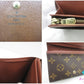 ルイ ヴィトン LOUIS VUITTON 二つ折り財布 モノグラム ポルト モネ ビエ トレゾール M61730 ブラウン 茶 L字ファスナー 小銭入れ LV ロゴ 中財布 ミディアム ウォレット 【中古】【送料無料】 bs4260