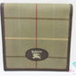 バーバリー BURBERRY 二つ折り財布 緑 モスグリーン チェック柄 キャンバス レザー ロゴ コンパクト ウォレット 【中古】【送料無料】 bs4268