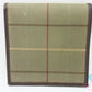 バーバリー BURBERRY 二つ折り財布 緑 モスグリーン チェック柄 キャンバス レザー ロゴ コンパクト ウォレット 【中古】【送料無料】 bs4268