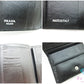 プラダ 三つ折り 財布 ポコノ ナイロン レザー ブラック 黒 PRADA コンパクト ウォレット メンズ レディース 【中古】【送料無料】 bs4270