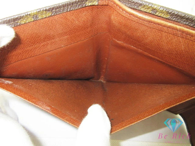 ルイ ヴィトン LOUIS VUITTON Wホック 二つ折り財布 モノグラム ポルト モネ ビエ カルトクレディ M61660 LV ロゴ コンパクト ウォレット 【中古】【送料無料】 bs4274