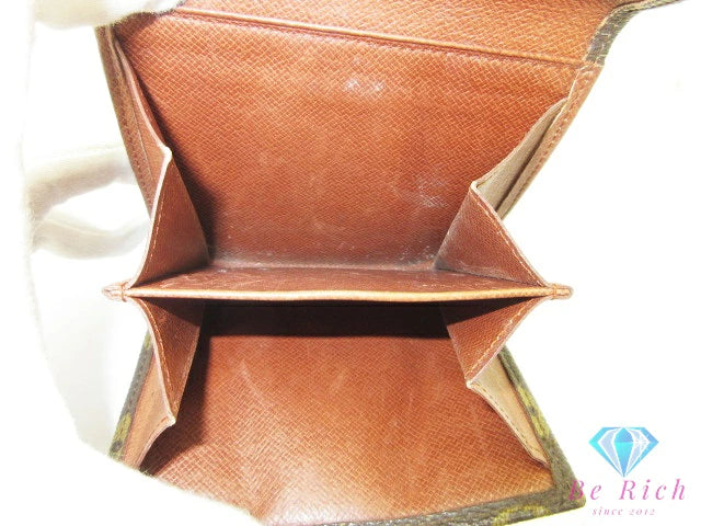 ルイ ヴィトン LOUIS VUITTON Wホック 二つ折り財布 モノグラム ポルト モネ ビエ カルトクレディ M61660 LV ロゴ コンパクト ウォレット 【中古】【送料無料】 bs4274