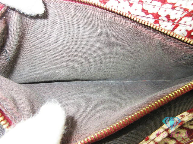 フェンディ 二つ折り 長財布 8M0021 ズッキーノ 赤 レッド PVC ロゴ ズッカ FENDI ロング ウォレット【中古】【送料無料】 bs4280