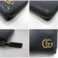 グッチ GUCCI ラウンド ファスナー 長財布 428736 GG マーモント ブラック 黒 レザー ロゴ 二つ折り財布 ロング ウォレット  【中古】【送料無料】 bs4283