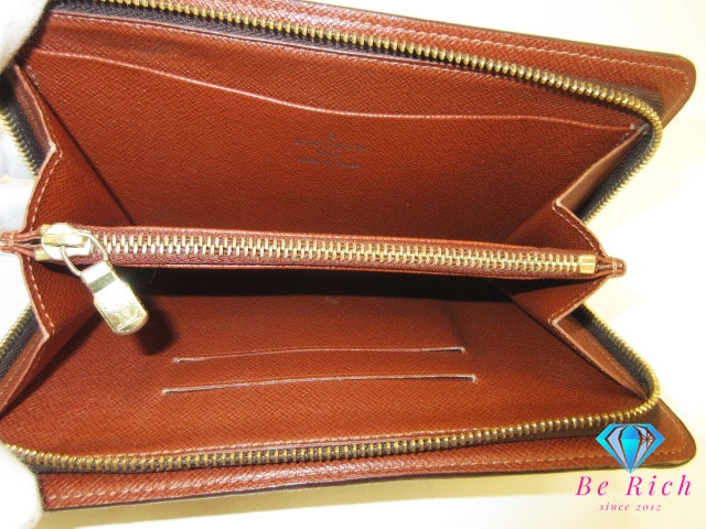 ルイ ヴィトン LOUIS VUITTON ラウンド ファスナー 財布 モノグラム ポルト モネ ジップ M61727 LV ロゴ 二つ折り財布 ミディアム ウォレット 【中古】【送料無料】 bs4286