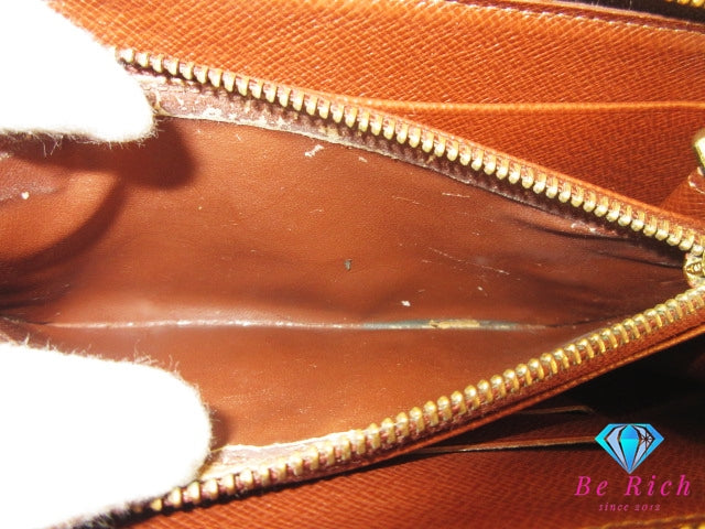 ルイ ヴィトン LOUIS VUITTON ラウンド ファスナー 財布 モノグラム ポルト モネ ジップ M61727 LV ロゴ 二つ折り財布 ミディアム ウォレット 【中古】【送料無料】 bs4286