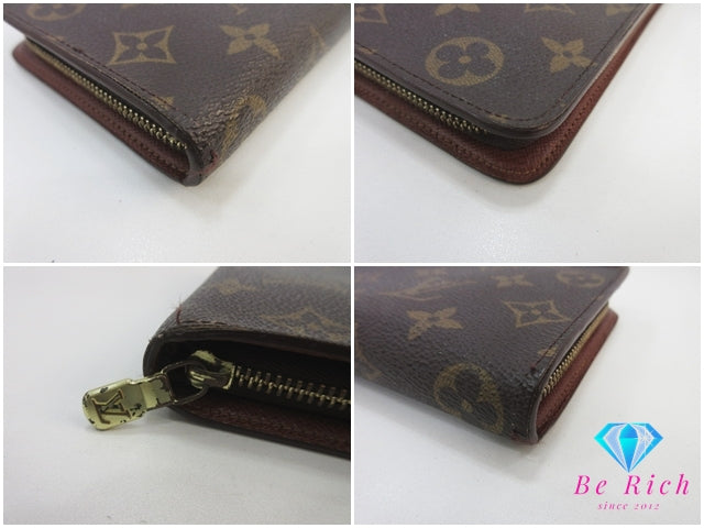 ルイ ヴィトン LOUIS VUITTON ラウンド ファスナー 財布 モノグラム ポルト モネ ジップ M61727 LV ロゴ 二つ折り財布 ミディアム ウォレット 【中古】【送料無料】 bs4286