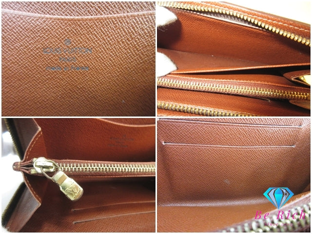 ルイ ヴィトン LOUIS VUITTON ラウンド ファスナー 財布 モノグラム ポルト モネ ジップ M61727 LV ロゴ 二つ折り財布 ミディアム ウォレット 【中古】【送料無料】 bs4286