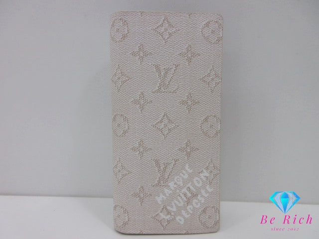 ルイ ヴィトン LOUIS VUITTON メンズ 長財布 モノグラム ヘリテージ ポルト フォイユ ブラザ M15156 白 アイボリー LV ロゴ 二つ折り財布 ロング ウォレット 【中古】【送料無料】 bs4296