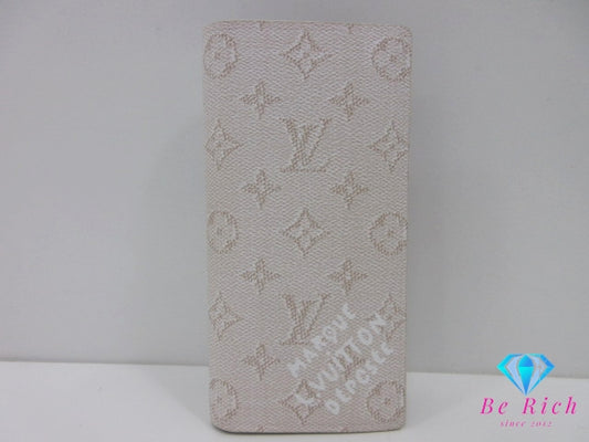 ルイ ヴィトン LOUIS VUITTON メンズ 長財布 モノグラム ヘリテージ ポルト フォイユ ブラザ M15156 白 アイボリー LV ロゴ 二つ折り財布 ロング ウォレット 【中古】【送料無料】 bs4296