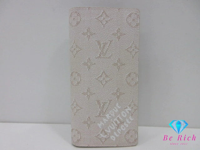 ルイ ヴィトン LOUIS VUITTON メンズ 長財布 モノグラム ヘリテージ ポルト フォイユ ブラザ M15156 白 アイボリー LV ロゴ 二つ折り財布 ロング ウォレット 【中古】【送料無料】 bs4296