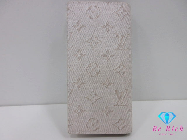 ルイ ヴィトン LOUIS VUITTON メンズ 長財布 モノグラム ヘリテージ ポルト フォイユ ブラザ M15156 白 アイボリー LV ロゴ 二つ折り財布 ロング ウォレット 【中古】【送料無料】 bs4296