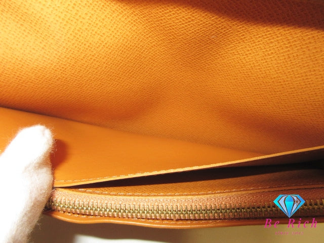 ルイ ヴィトン LOUIS VUITTON メンズ 長財布 モノグラム ヘリテージ ポルト フォイユ ブラザ M15156 白 アイボリー LV ロゴ 二つ折り財布 ロング ウォレット 【中古】【送料無料】 bs4296