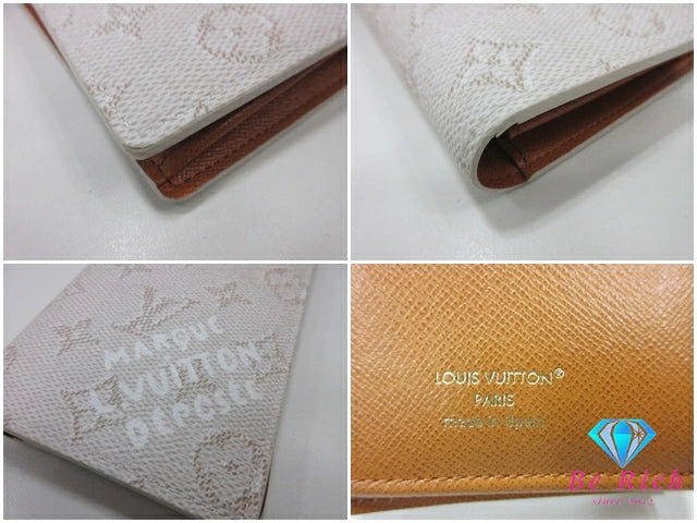 ルイ ヴィトン LOUIS VUITTON メンズ 長財布 モノグラム ヘリテージ ポルト フォイユ ブラザ M15156 白 アイボリー LV ロゴ 二つ折り財布 ロング ウォレット 【中古】【送料無料】 bs4296