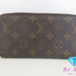 ルイ ヴィトン LOUIS VUITTON モノグラム ジッピー ウォレット M42616 茶 ブラウン LV ロゴ ラウンドファスナー 長財布 二つ折り財布 ロング 【中古】【送料無料】 bs4299