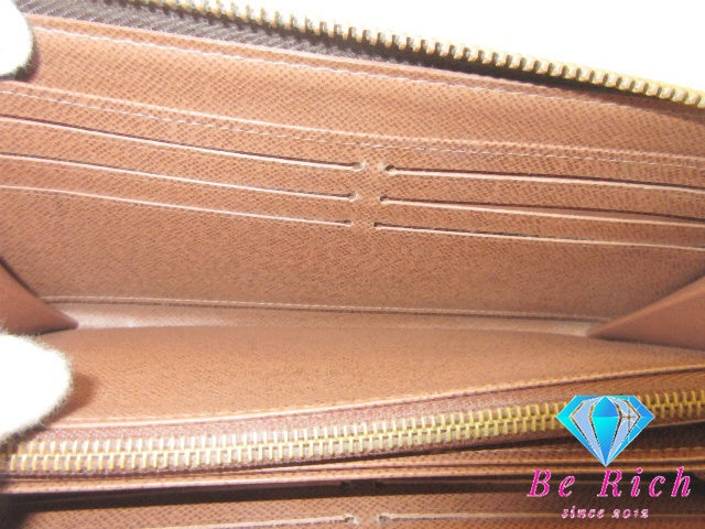 ルイ ヴィトン LOUIS VUITTON モノグラム ジッピー ウォレット M42616 茶 ブラウン LV ロゴ ラウンドファスナー 長財布 二つ折り財布 ロング 【中古】【送料無料】 bs4299