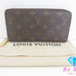 ルイ ヴィトン LOUIS VUITTON モノグラム ジッピー ウォレット M42616 茶 ブラウン LV ロゴ ラウンドファスナー 長財布 二つ折り財布 ロング 【中古】【送料無料】 bs4299
