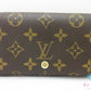 ルイ ヴィトン LOUIS VUITTON 二つ折り財布 モノグラム ポルト モネ ビエ トレゾール M61730 ブラウン 茶 L字ファスナー 小銭入れ LV ロゴ 中財布 ミディアム ウォレット 【中古】【送料無料】 bs4301