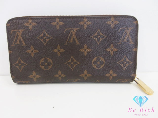 ルイ ヴィトン LOUIS VUITTON モノグラム ジッピー ウォレット M42616 茶 ブラウン LV ロゴ ラウンドファスナー 長財布 二つ折り財布 ロング 【中古】【送料無料】 bs4331